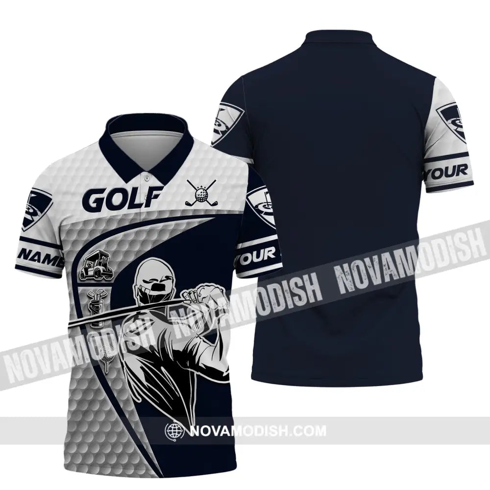 Man Shirt Golf Polo Gift For Golfer Tee Golfing Gifts / S T-Shirt