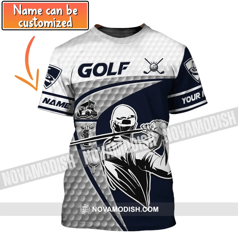 Man Shirt Golf Polo Gift For Golfer Tee Golfing Gifts T-Shirt