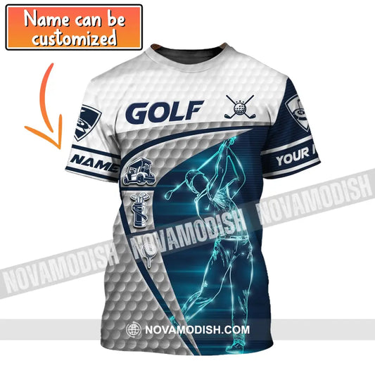 Man Shirt Golf Polo Gift For Golfer Tee Golfing Gifts T-Shirt