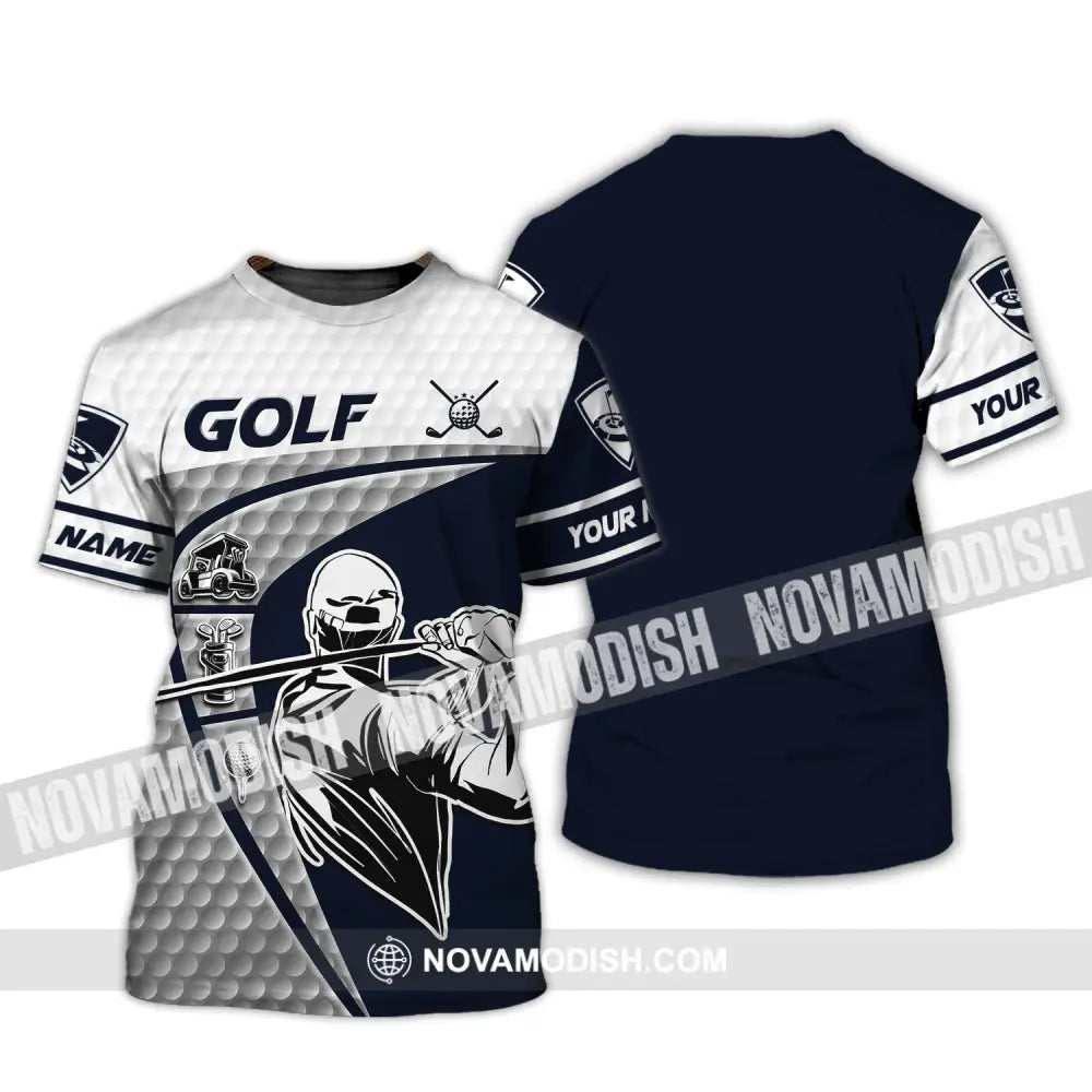 Man Shirt Golf Polo Gift For Golfer Tee Golfing Gifts T-Shirt