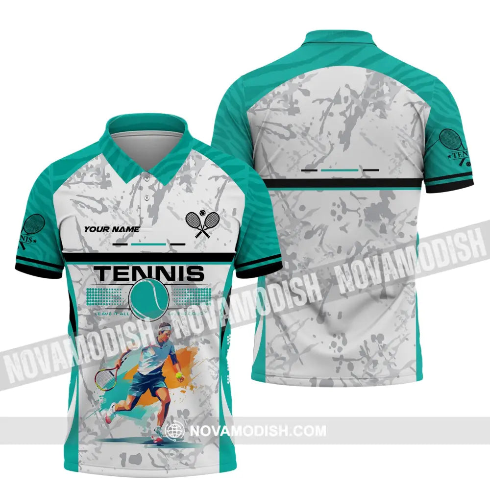 Man Shirt Tennis Leave It All On The Court Club Gift For Player Gifts Polo / S T-Shirt