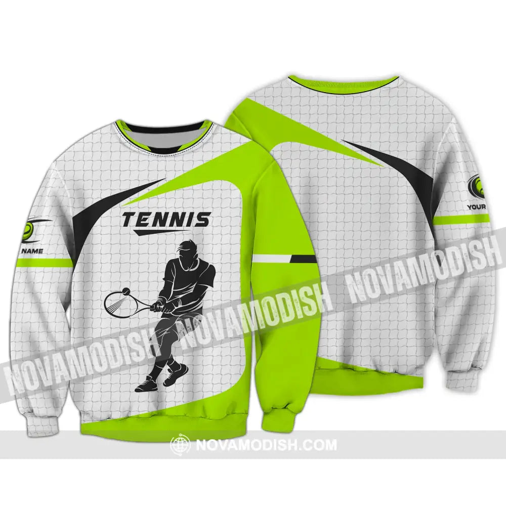 Man Shirt Tennis T-Shirt Lover Gift Player Apparel Long Sleeve / S