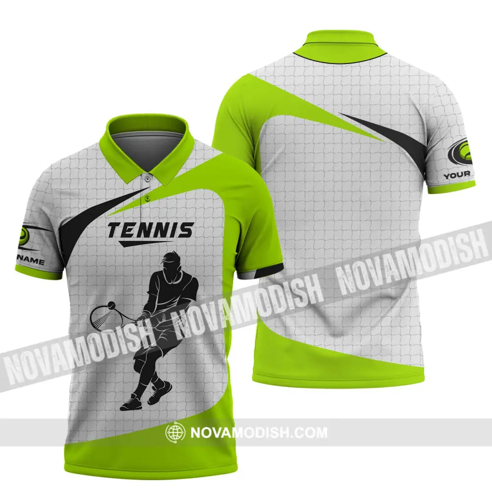 Man Shirt Tennis T-Shirt Lover Gift Player Apparel Polo / S