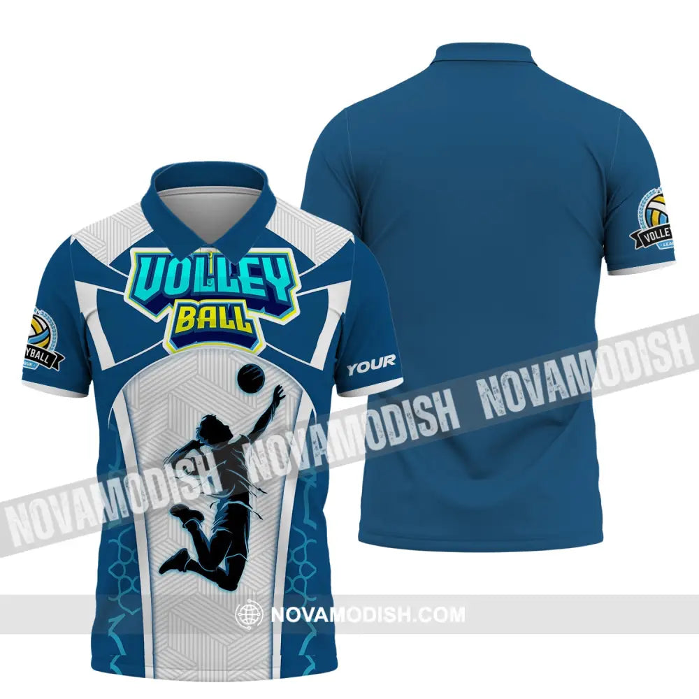 Man Shirt Volleyball Custom League T-Shirt For Club Gift Players Polo / S