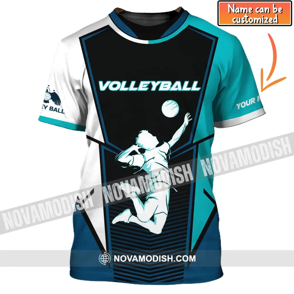 Man Shirt Volleyball Custom Team T-Shirt For Club Gift Players