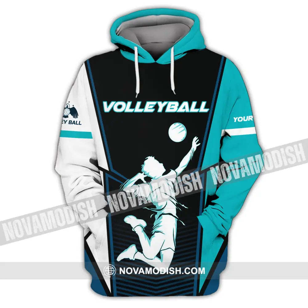 Man Shirt Volleyball Custom Team T-Shirt For Club Gift Players Hoodie / S