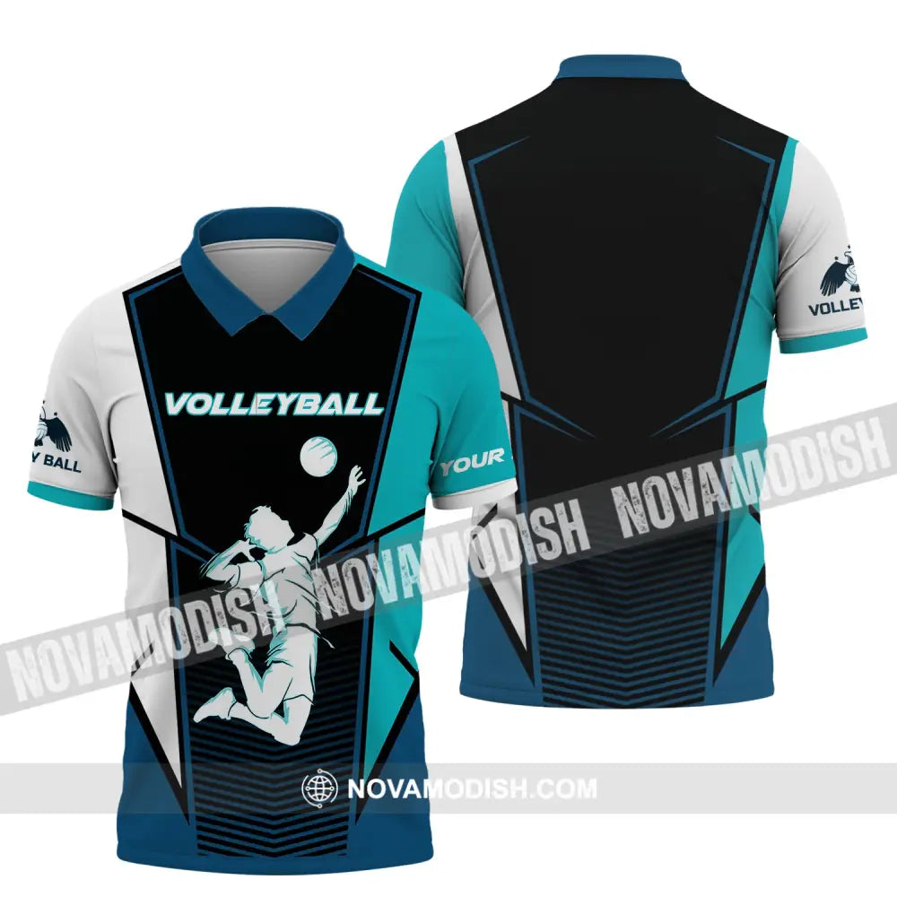 Man Shirt Volleyball Custom Team T-Shirt For Club Gift Players Polo / S