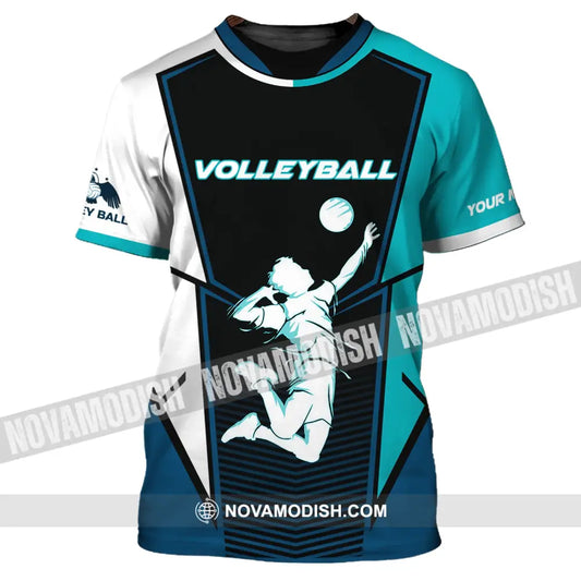 Man Shirt Volleyball Custom Team T-Shirt For Club Gift Players / S