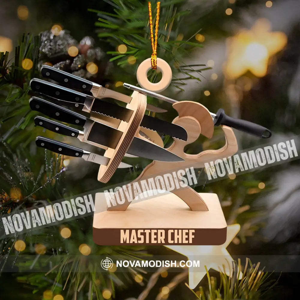 Master Chef Christmas Ornament Personalized