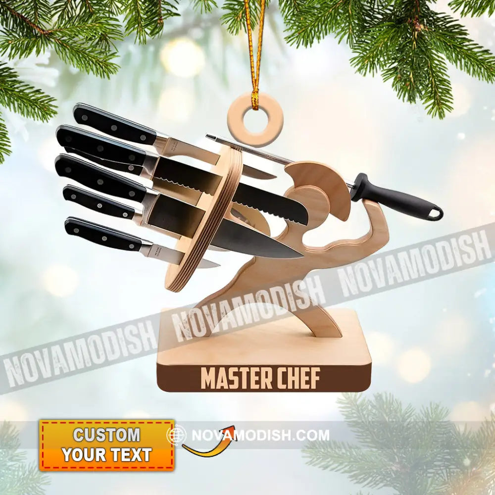 Master Chef Christmas Ornament Personalized 3.54’’ / 1