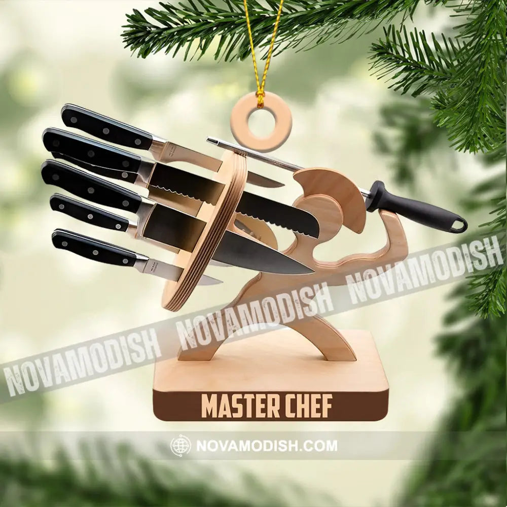 Master Chef Christmas Ornament Personalized