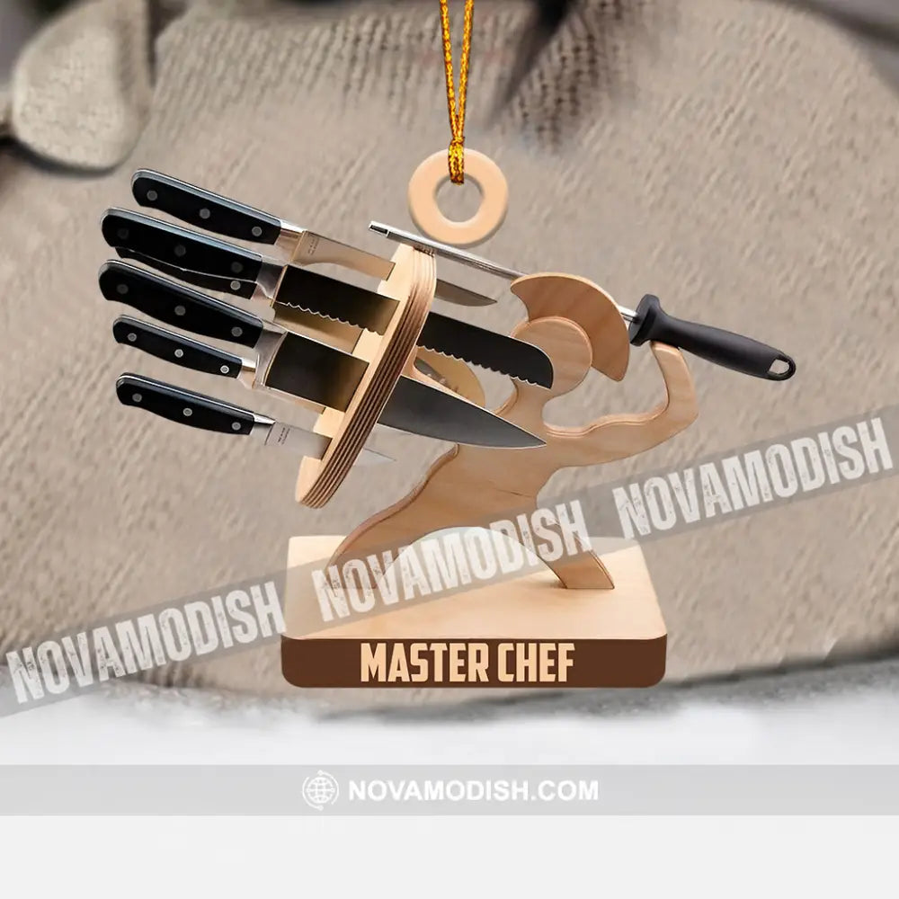 Master Chef Christmas Ornament Personalized