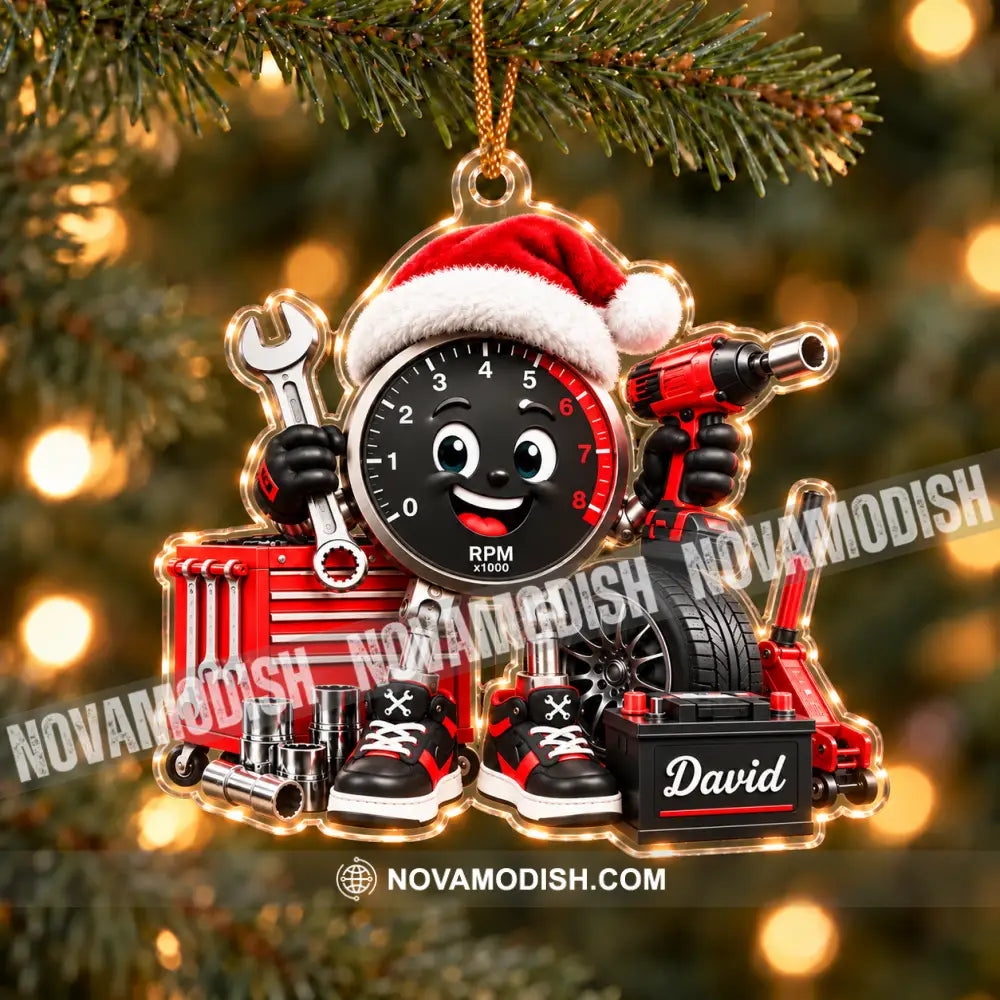 Mechanic Home Decor Christmas Ornament Personalized Ornament - 3.54’’ / 1 Ornament - Ornament