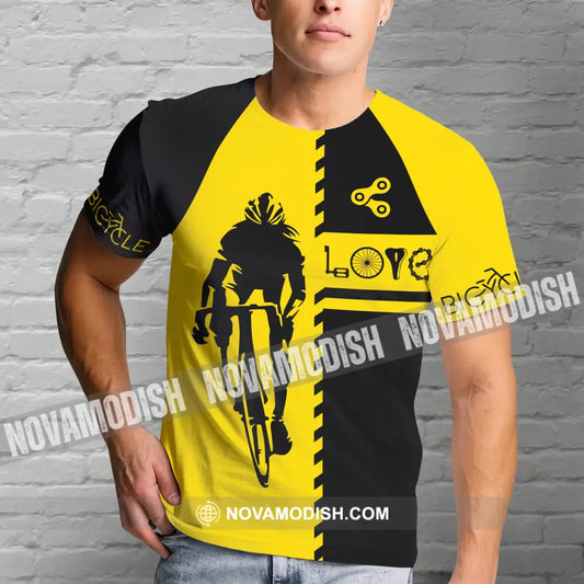 Men Shirt Bicycle Love Cycling Biking Sportwear For T-Shirt / S