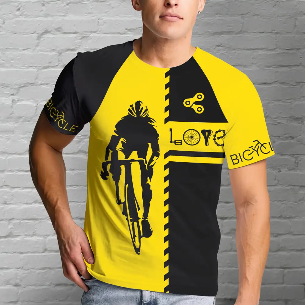 Men Shirt Bicycle Love Cycling Biking Sportwear For T-Shirt / S