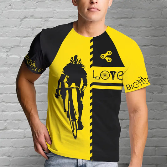 Men Shirt Bicycle Love Cycling Biking Sportwear For T-Shirt / S