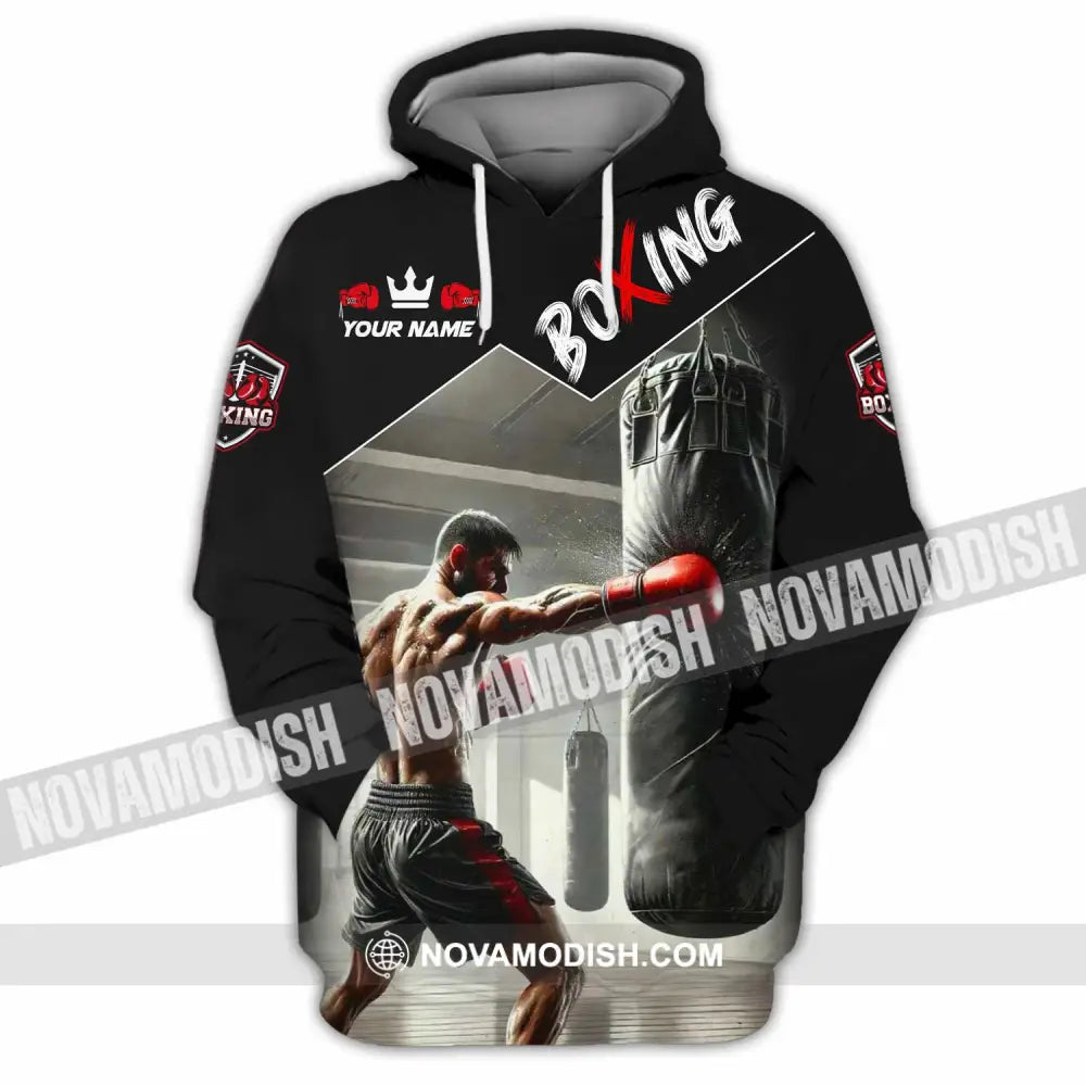 Men Shirt - Custom Boxing Strong Man Shirt Hoodie / S T-shirt