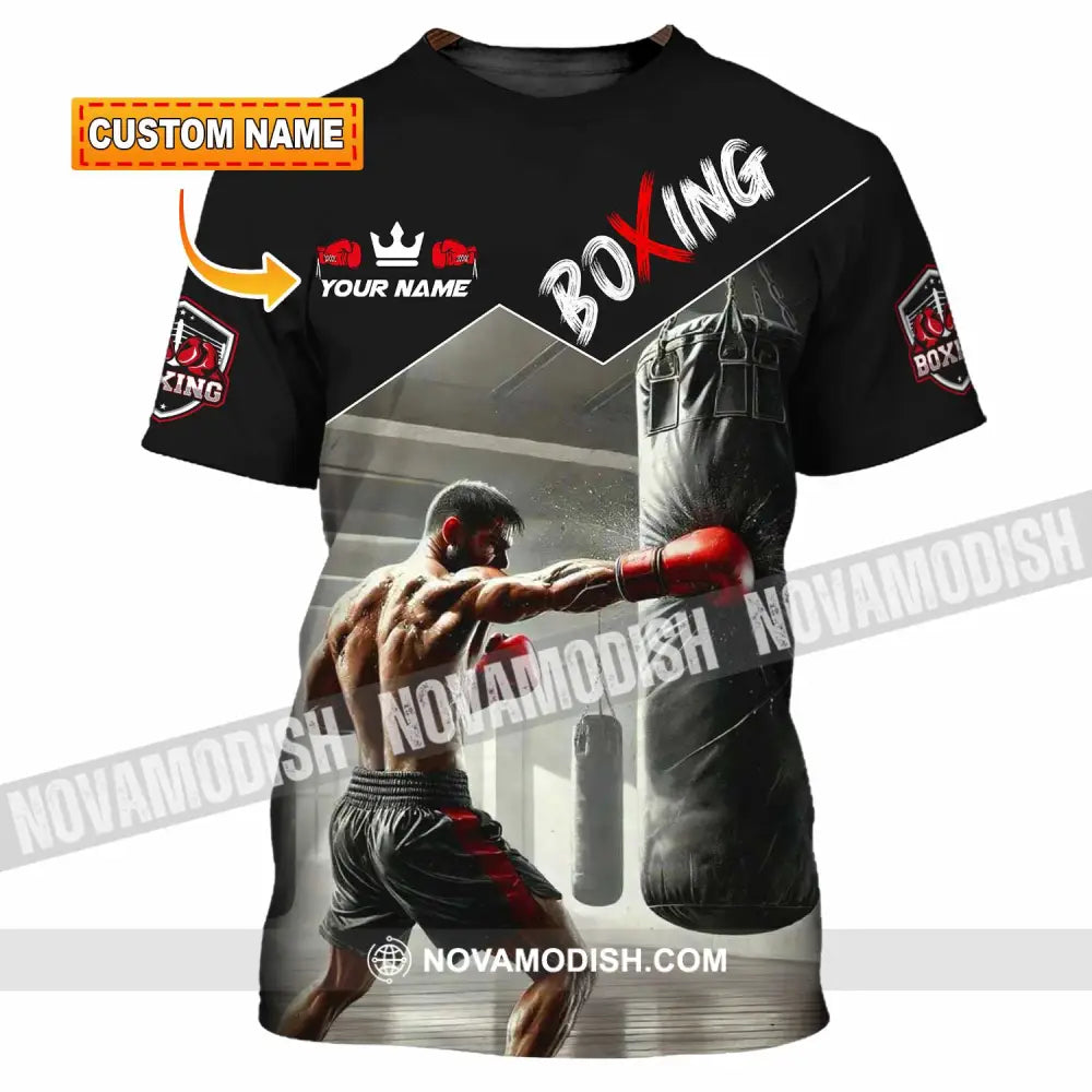 Men Shirt - Custom Boxing Strong Man Shirt T-shirt