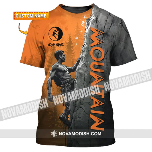 Men Shirt - Custom Climbing Mountain Shirt T-shirt
