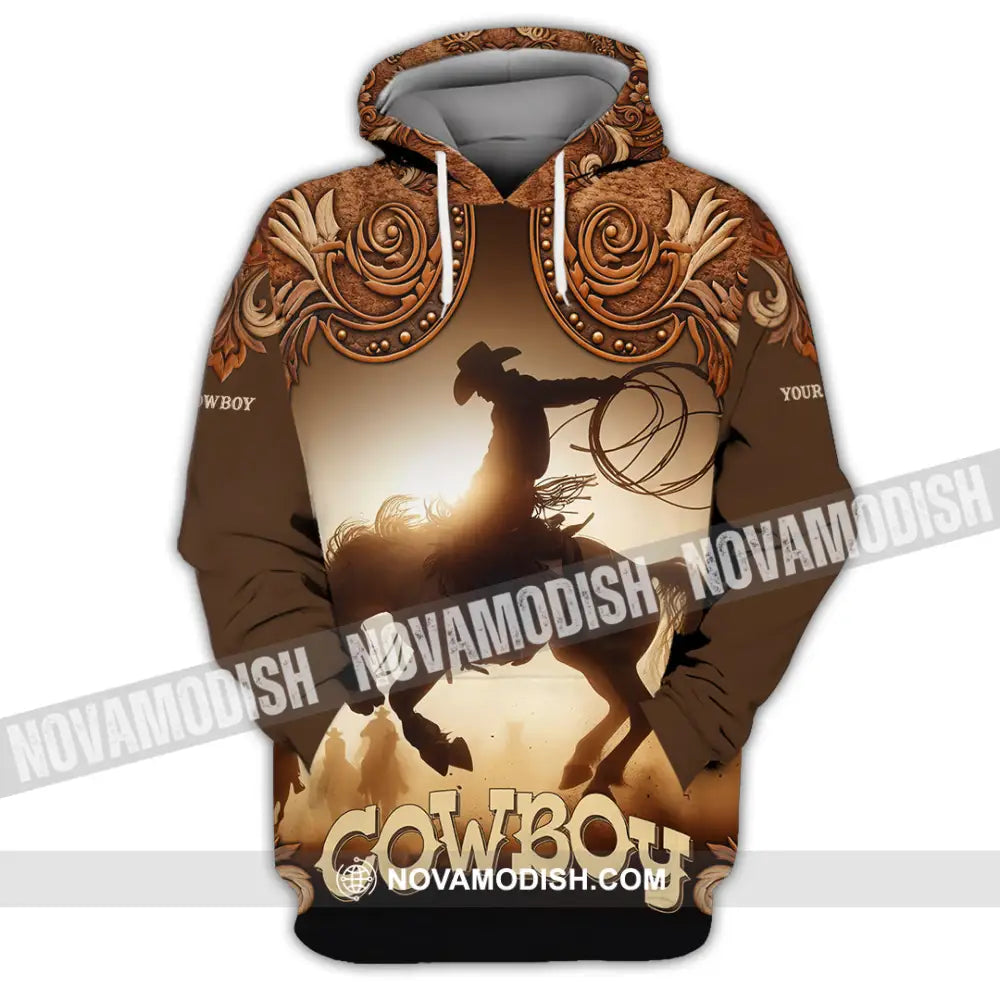 Men Shirt - Custom Cowboy Shirt - Hoodie / S - T-shirt
