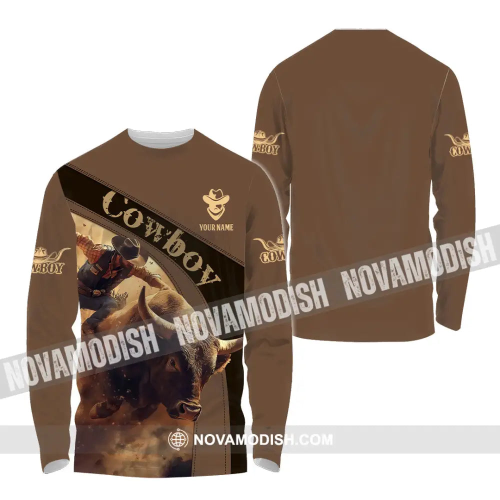 Men Shirt - Custom Cowboy Shirt - Long Sleeve Shirt / S - T-shirt