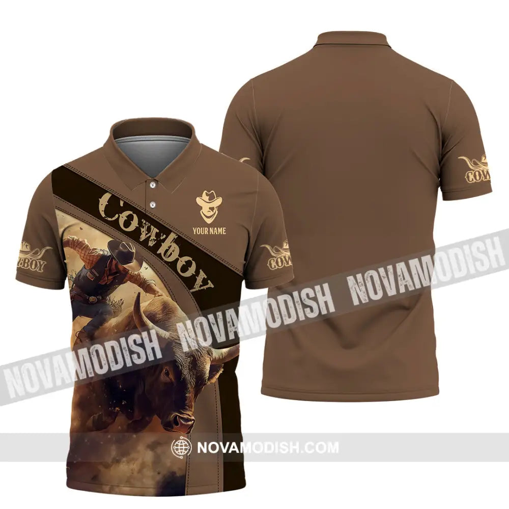 Men Shirt - Custom Cowboy Shirt - Polo Shirt / S - T-shirt