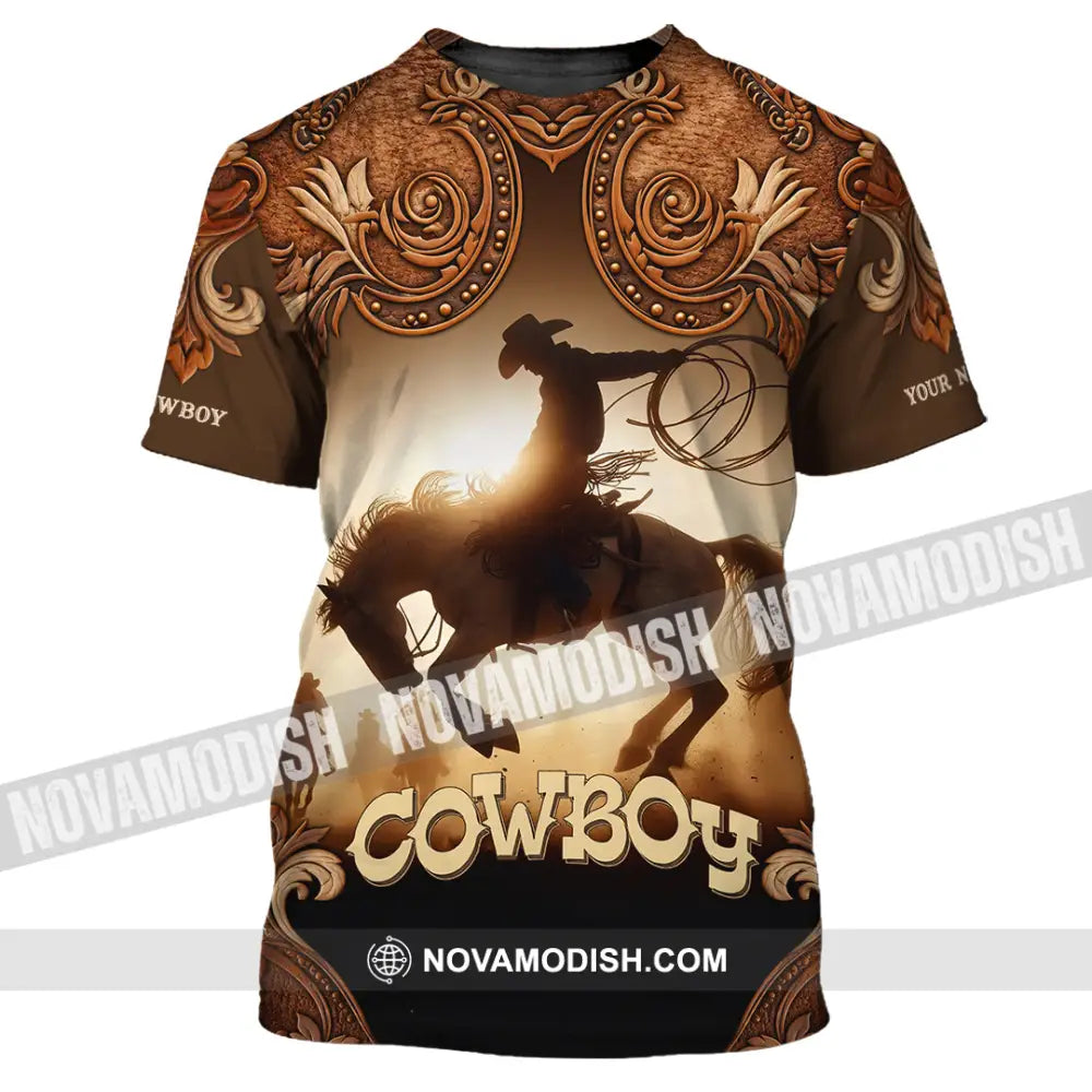 Men Shirt - Custom Cowboy Shirt - T-Shirt / S - T-shirt