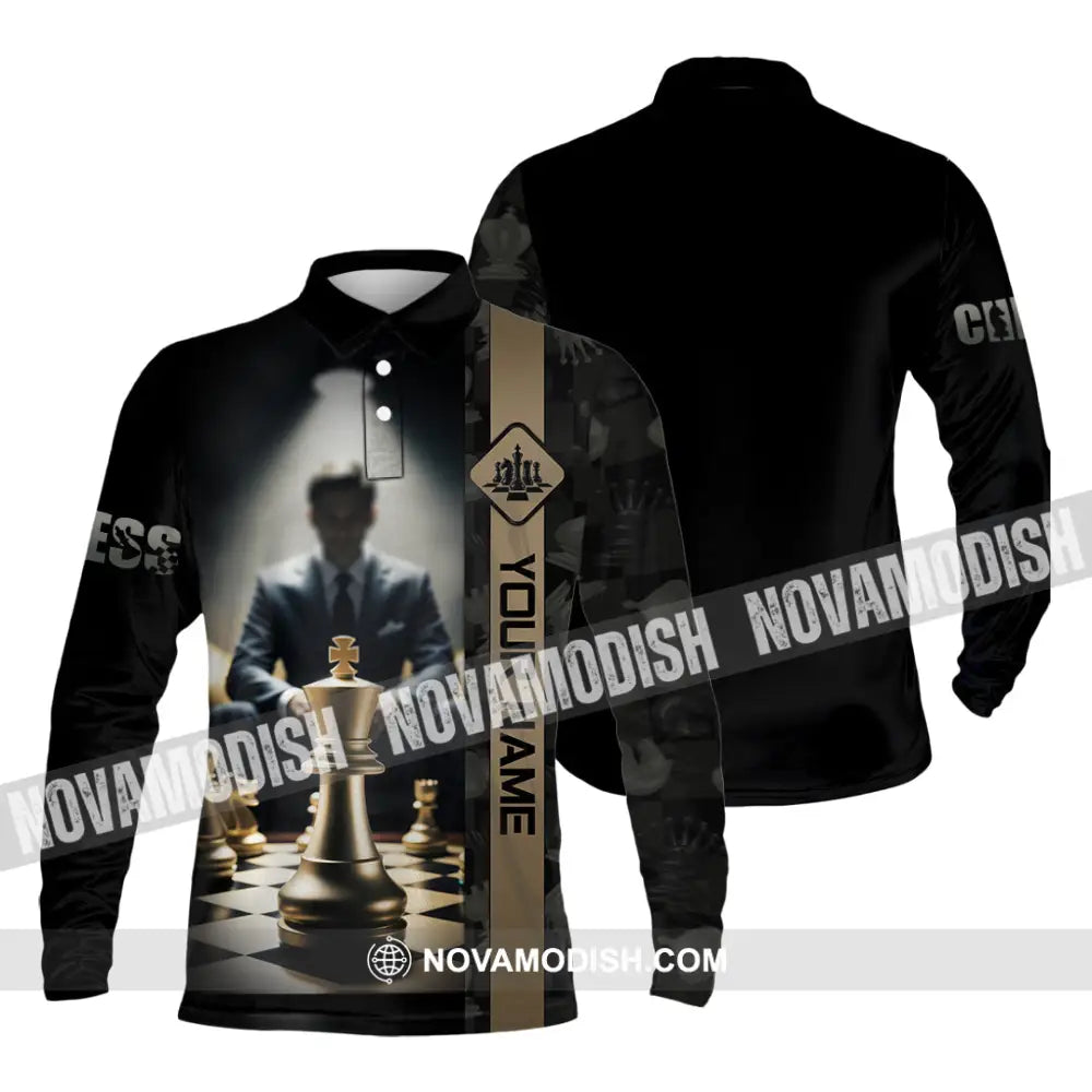 Men Shirt - Custom Guess Player Shirt King Of Guess Long Sleeve Polo / S T-shirt