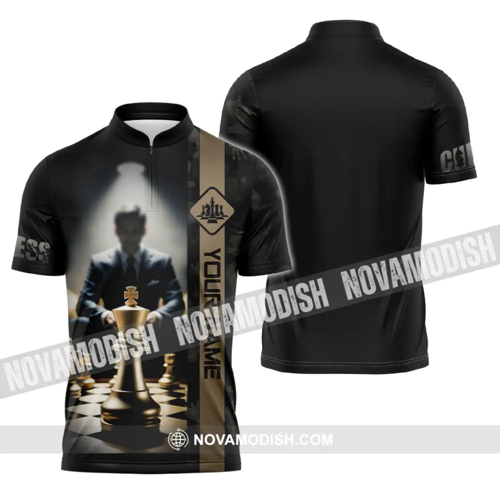 Men Shirt - Custom Guess Player Shirt King Of Guess Zipper Polo Shirt / S T-shirt
