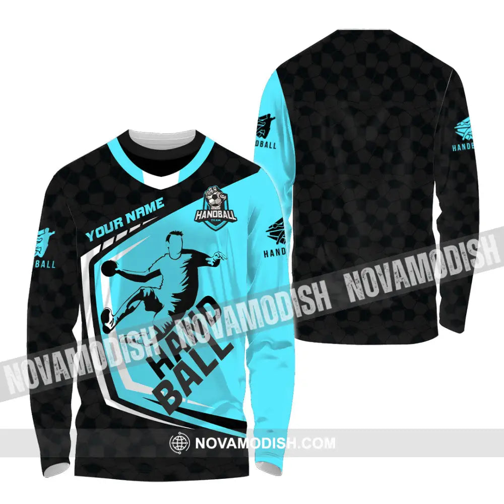 Men Shirt - Custom Handball 3D Shirt - Long Sleeve Shirt / S - T-shirt