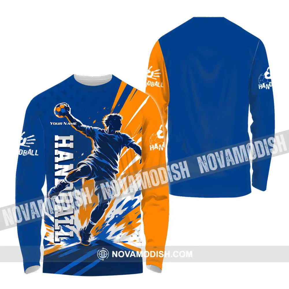 Men Shirt - Custom Handball Shirt - Long Sleeve Shirt / S - T-shirt