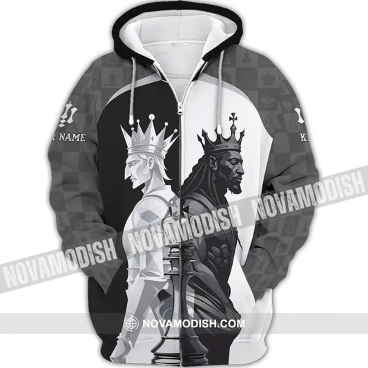 Men Shirt - Custom King Of Chess Shirt Zipper Hoodie / S T-shirt