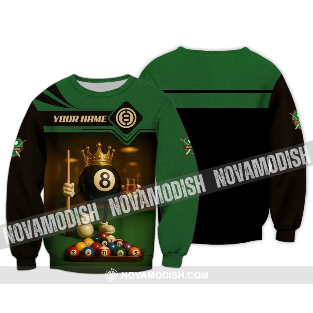 Men Shirt - Custom Kings Of Billiards Shirt Long Sleeve / S T-shirt