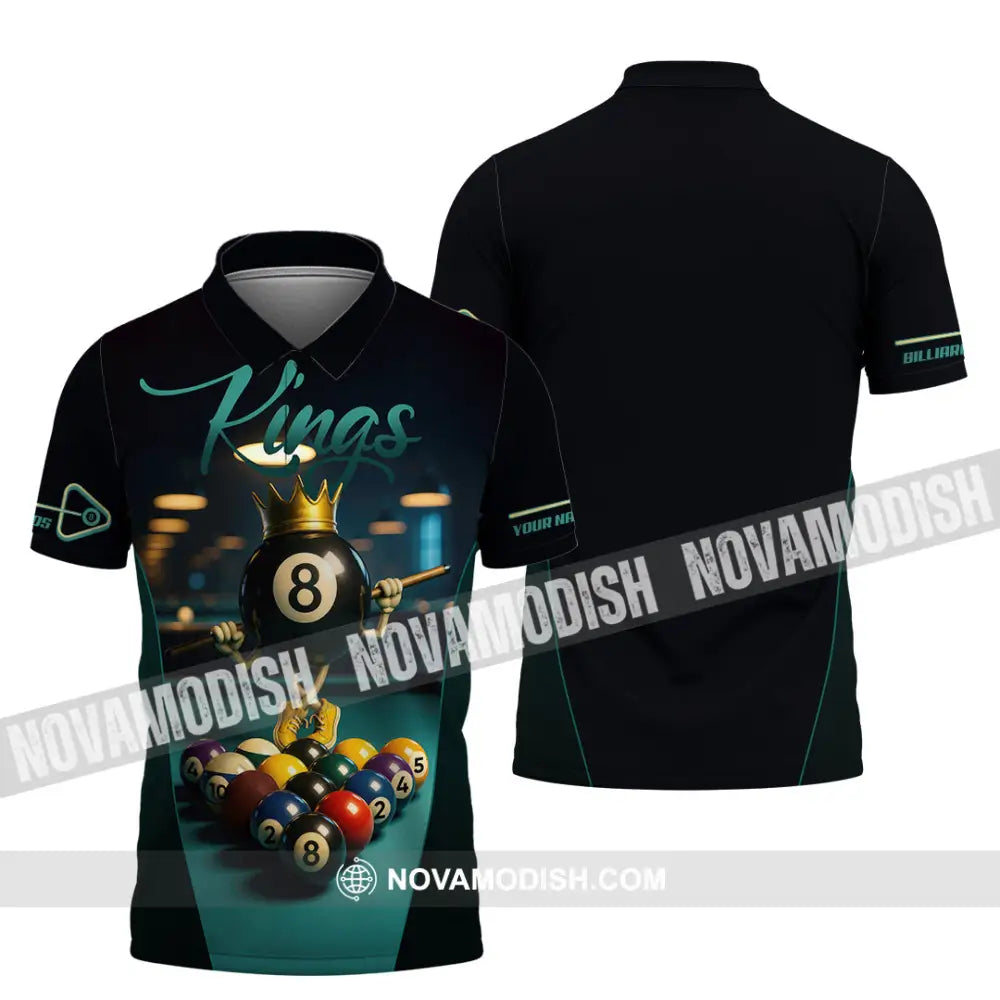 Men Shirt - Custom Kings Of Billiards Shirt Polo Shirt / S T-shirt