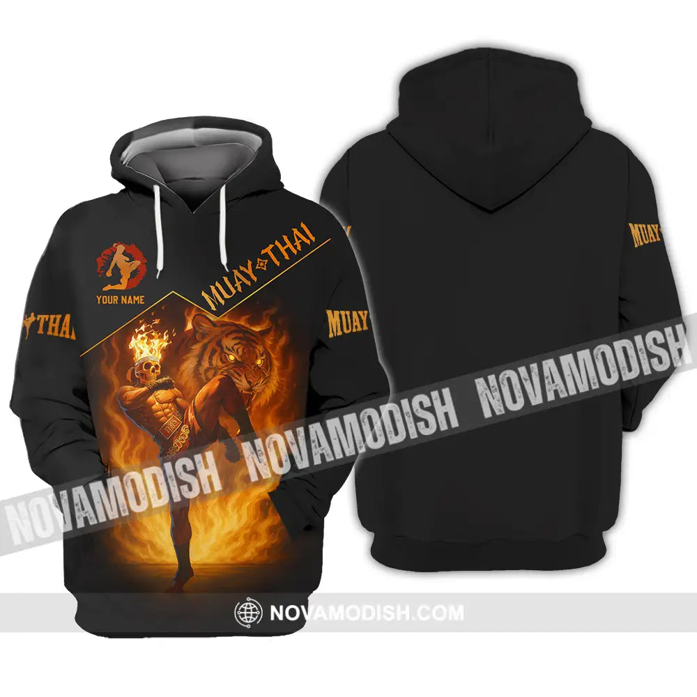 Men Shirt - Custom Let’s Fight Fire Muay Thai Sport Shirt Hoodie / S T-shirt