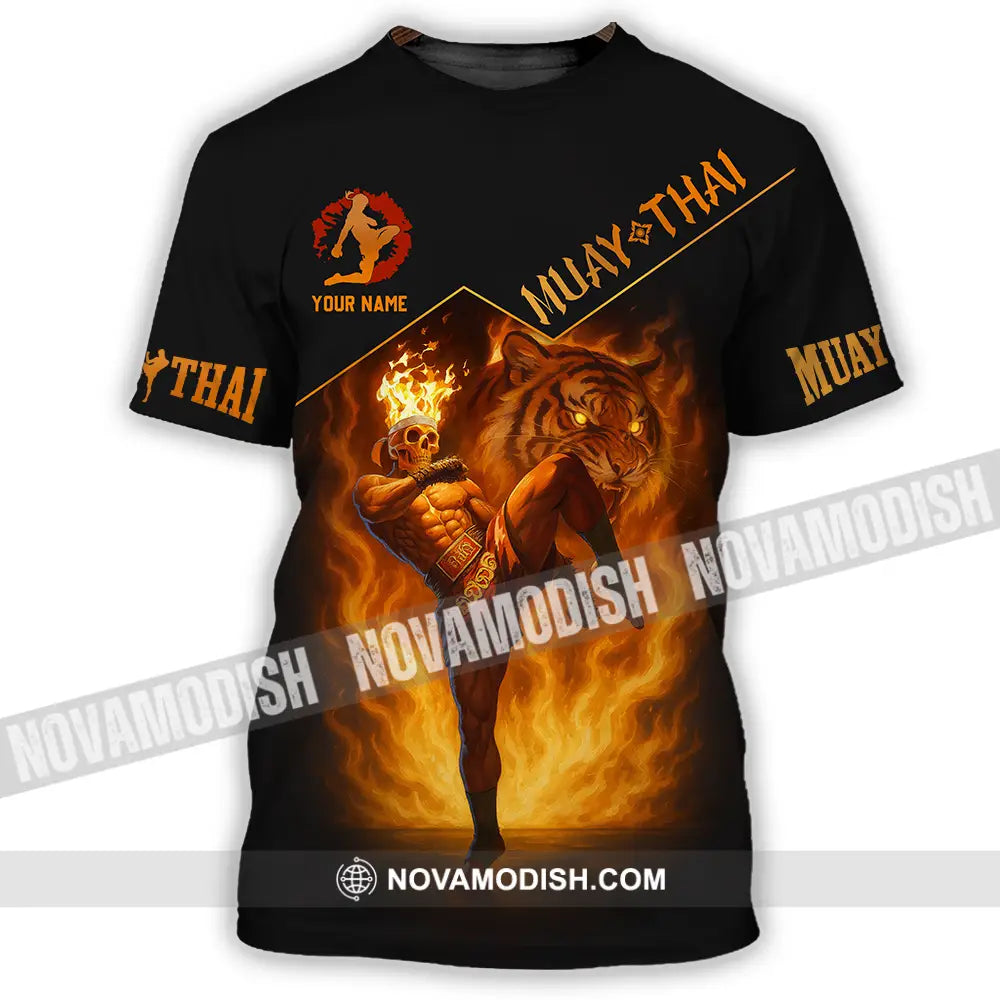 Men Shirt - Custom Let’s Fight Fire Muay Thai Sport Shirt T-Shirt / S T-shirt