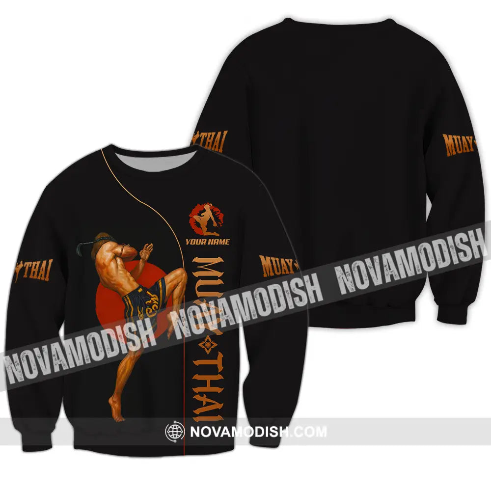 Men Shirt - Custom Let’s Fight Muay Thai Sport Shirt Long Sleeve / S T-shirt