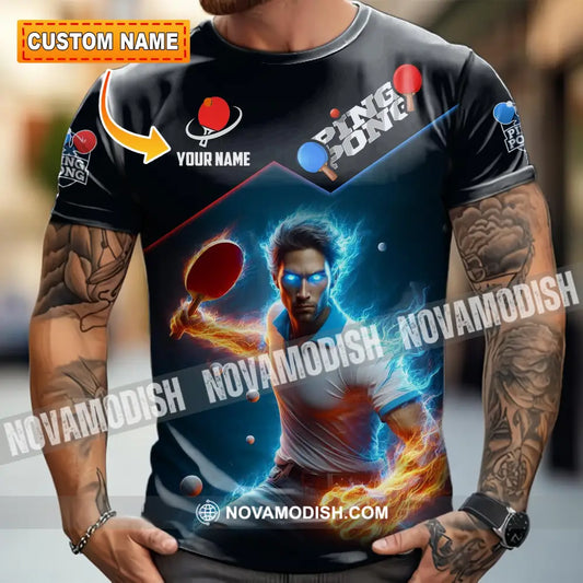 Men Shirt - Custom Ping Pong Lover Shirt T-shirt