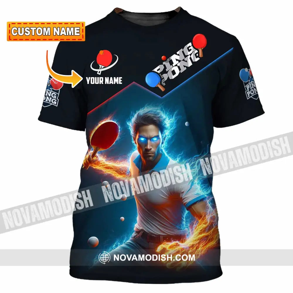 Men Shirt - Custom Ping Pong Lover Shirt T-shirt