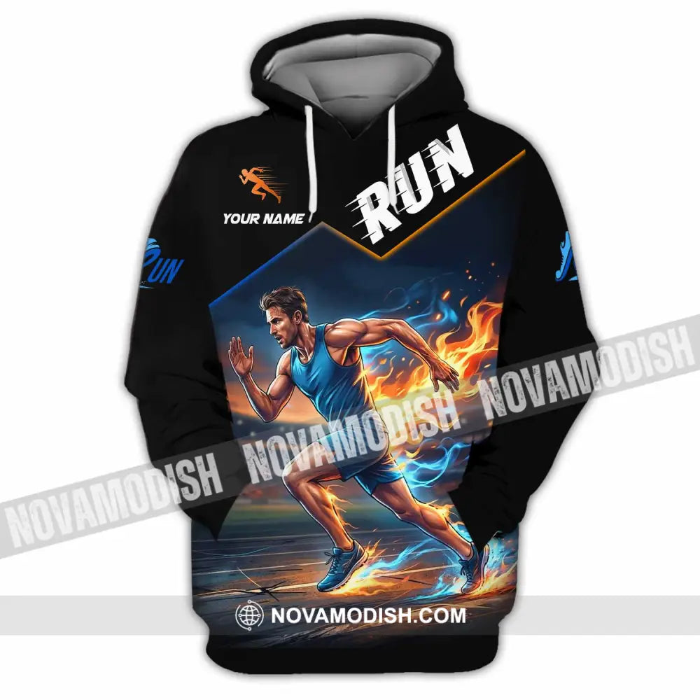 Men Shirt - Custom Run Shirt - Hoodie / S - T-shirt