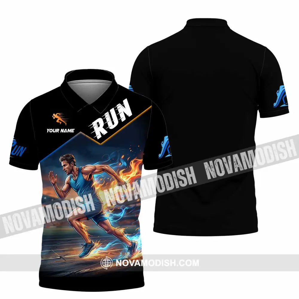 Men Shirt - Custom Run Shirt - Polo Shirt / S - T-shirt