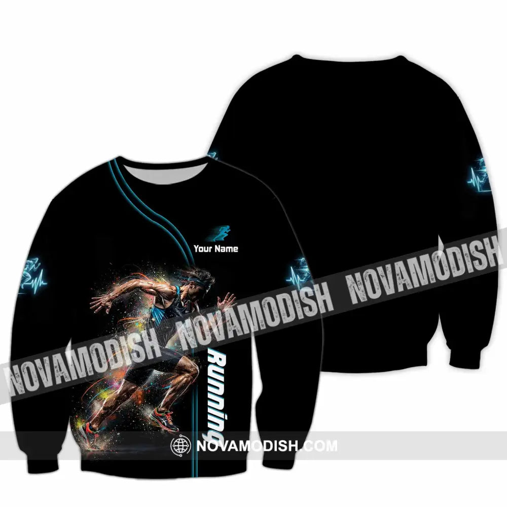Men Shirt - Custom Running Shirt - Long Sleeve / S - T-shirt