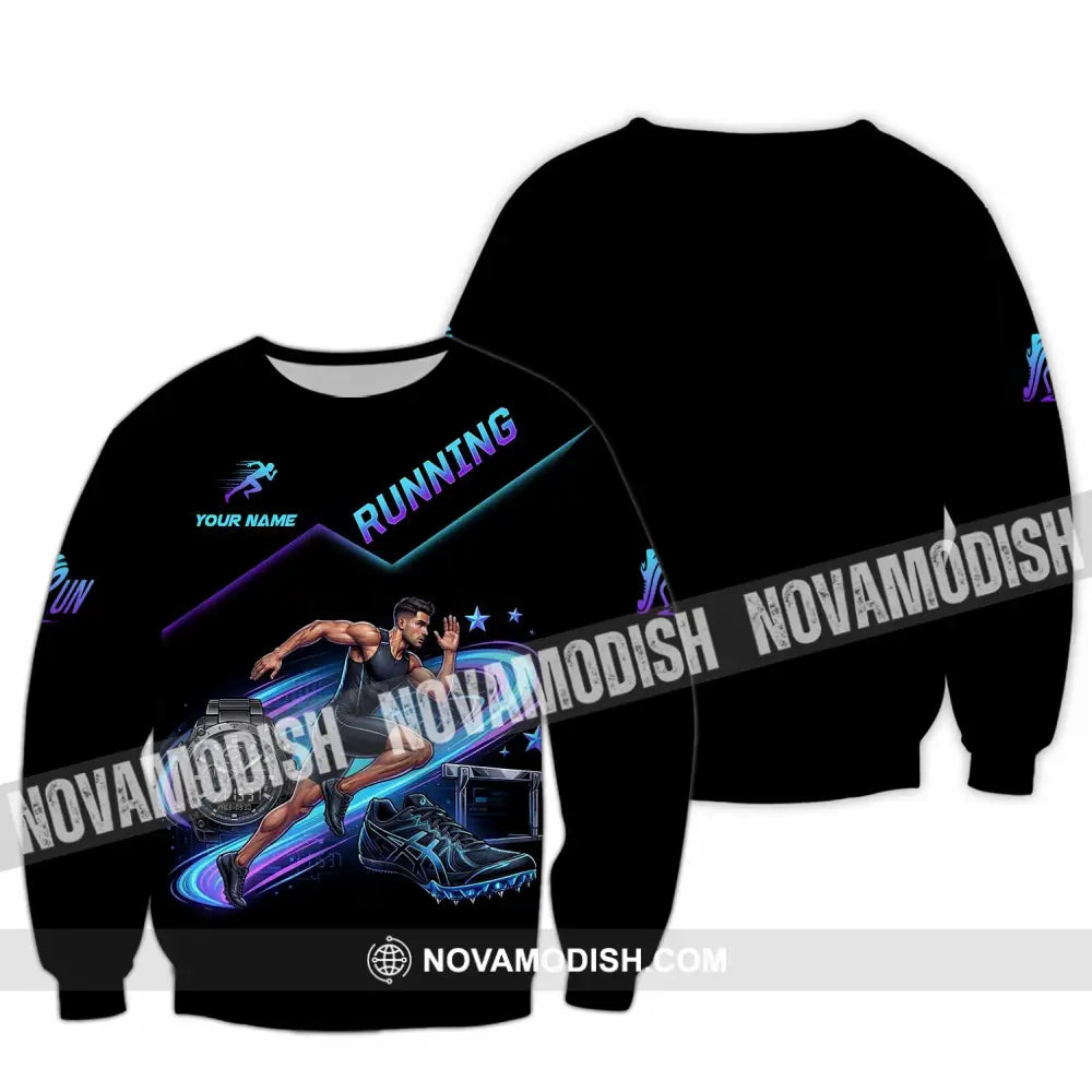 Men Shirt - Custom Running Shirt - Long Sleeve / S - T-shirt