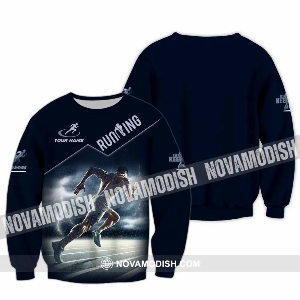 Men Shirt - Custom Running Shirt Long Sleeve / S T-shirt