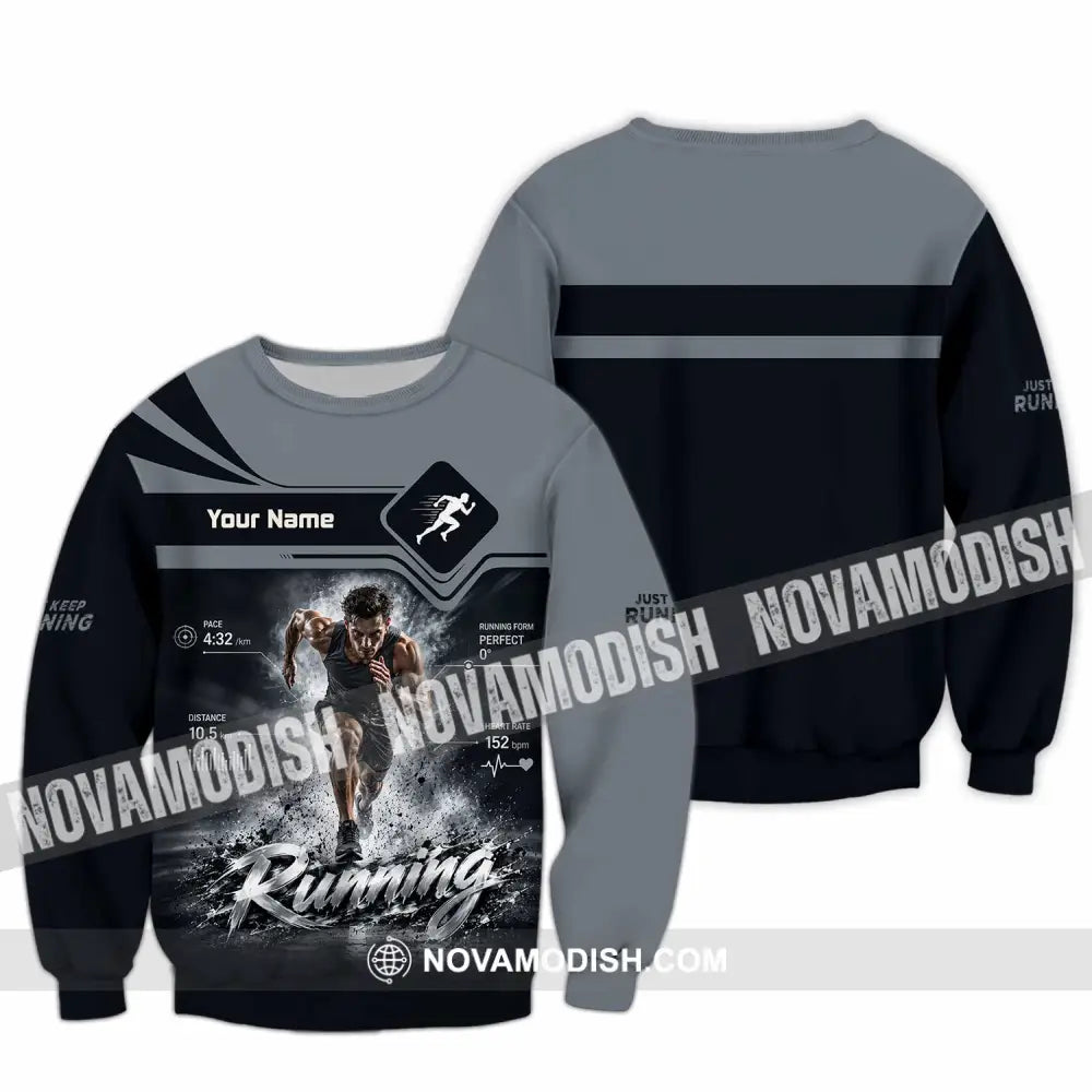 Men Shirt - Custom Running Shirt - Long Sleeve / S - T-shirt