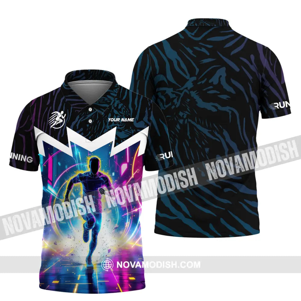 Men Shirt - Custom Running Love Runner Shirt Polo Shirt / S T-shirt