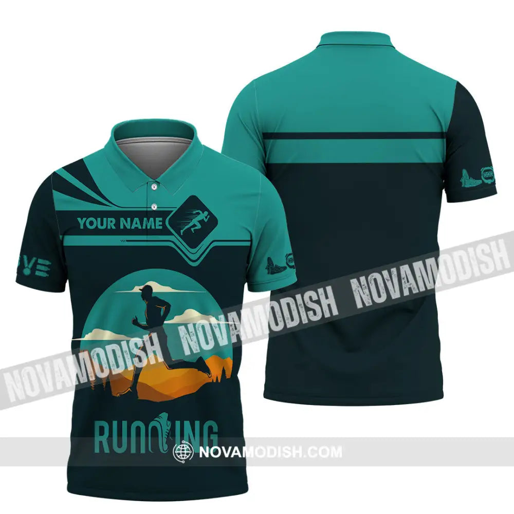 Men Shirt - Custom Running Lover Love Running Shirt Polo Shirt / S T-shirt