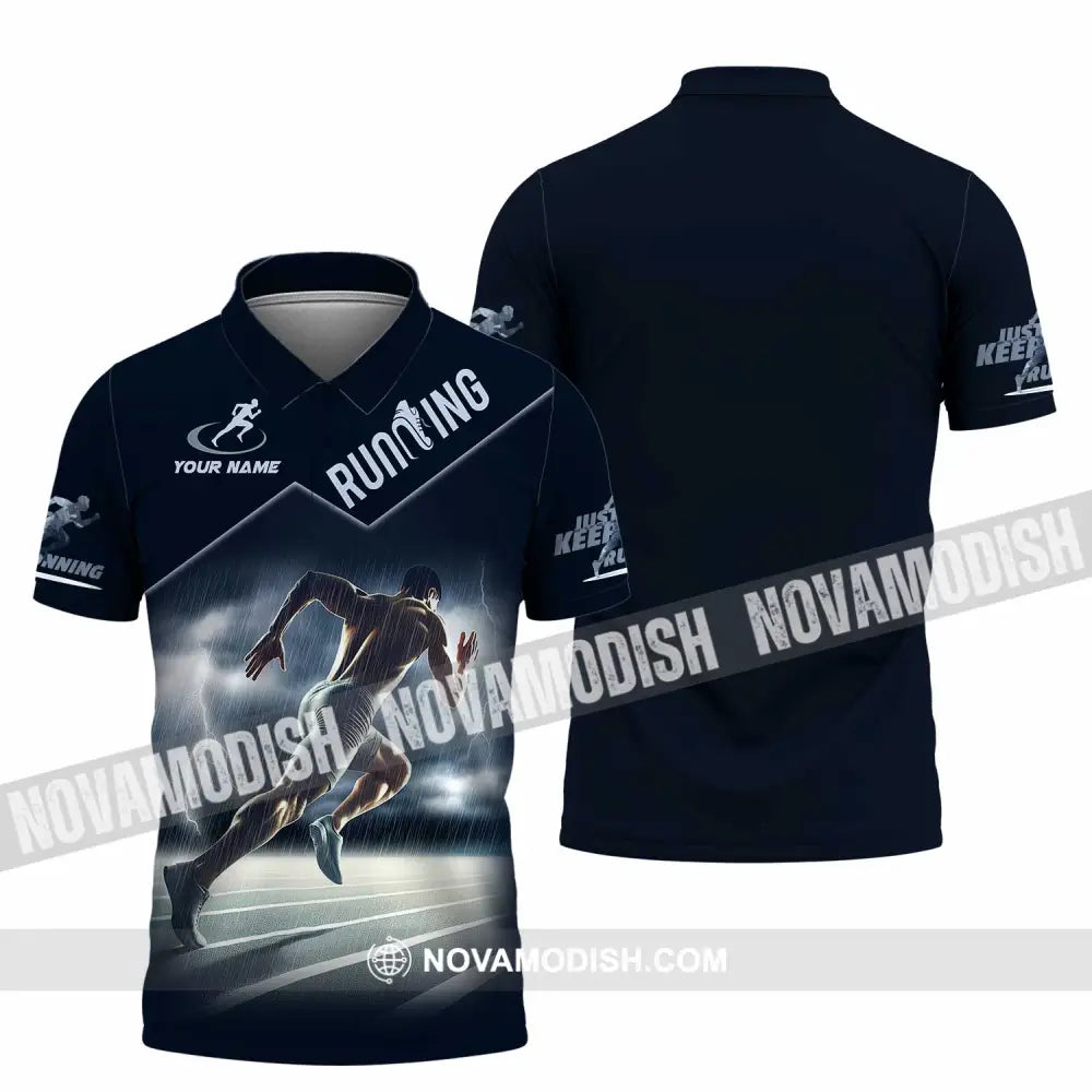 Men Shirt - Custom Running Shirt Polo Shirt / S T-shirt