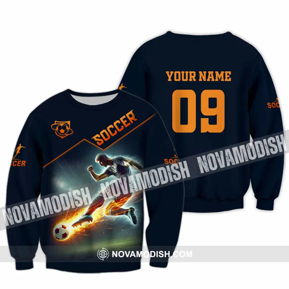 Men Shirt - Custom Soccer Man Soccer Player Shirt Long Sleeve / S T-shirt
