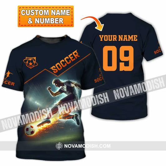 Men Shirt - Custom Soccer Man Soccer Player Shirt T-shirt